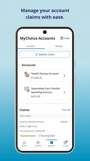 MyChoice Benefits screenshot