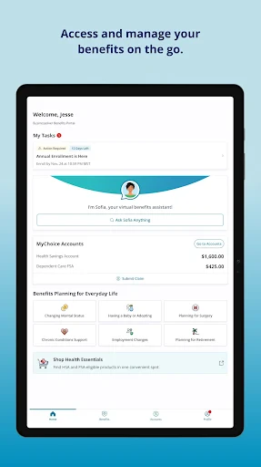 MyChoice Benefits screenshot