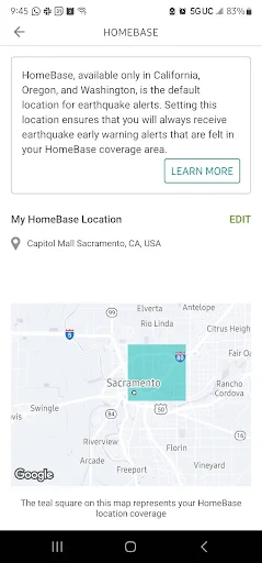 MyShake Earthquake Alerts screenshot