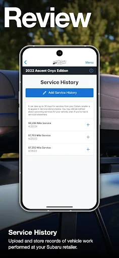MySubaru screenshot