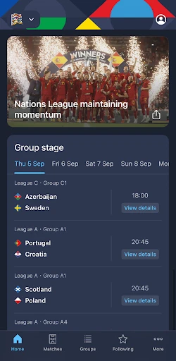 Nations League & Women's EURO screenshot