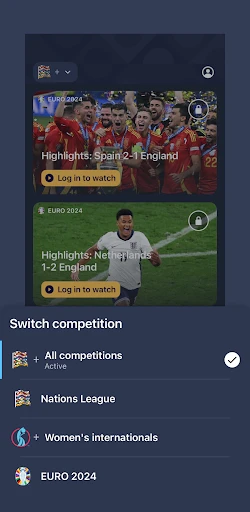 Nations League & Women's EURO screenshot