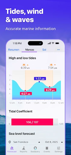 Nautide: Tides, Wind, Waves + screenshot