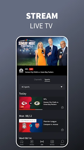 NBC Sports screenshot