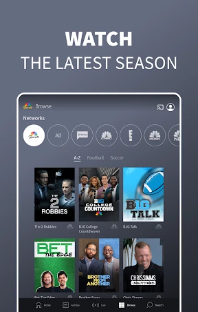NBC Sports screenshot
