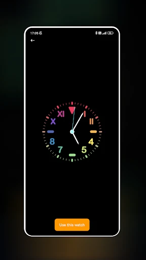 Neon Clock Wallpaper screenshot