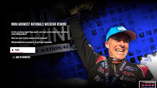 NHRA.TV screenshot