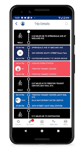 NJ TRANSIT Mobile App screenshot