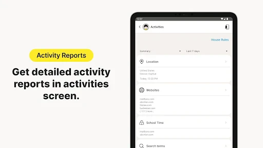 Norton Family Parental Control screenshot