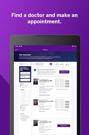 NYU Langone Health screenshot