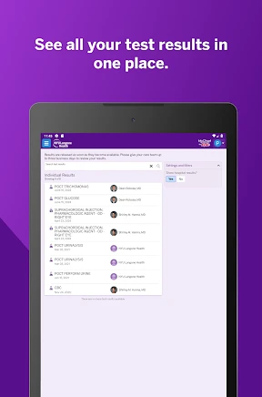 NYU Langone Health screenshot