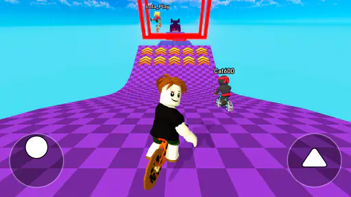 Obby bike: Parkour Adventure screenshot