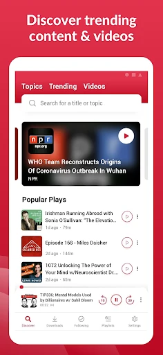 Offline Podcast App: Player FM screenshot