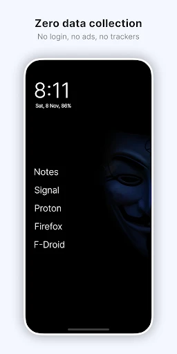 Olauncher. Minimal AF Launcher screenshot