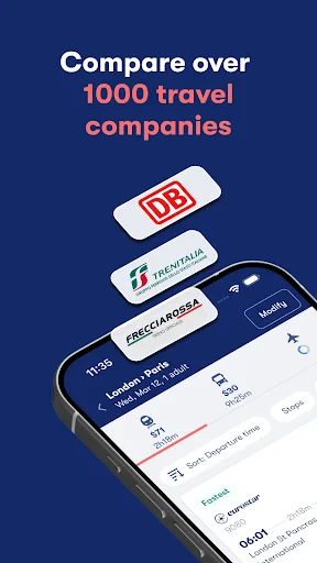 Omio: Book Train, Bus, Flights screenshot