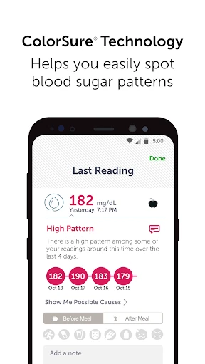 ​OneTouch Reveal® app screenshot