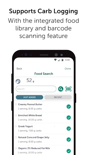 ​OneTouch Reveal® app screenshot