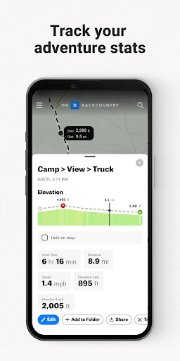 onX Backcountry Trail Maps GPS screenshot