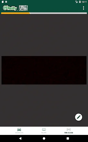 O’Reilly First Call VIN Scan screenshot