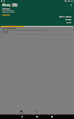 O’Reilly First Call VIN Scan screenshot