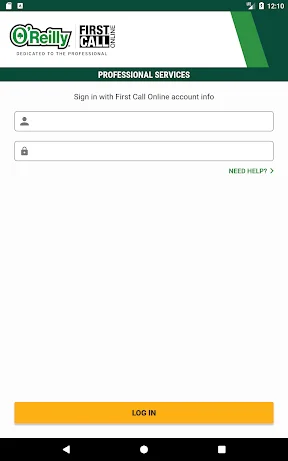O’Reilly First Call VIN Scan screenshot