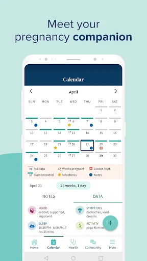 Ovia Pregnancy & Baby Tracker screenshot