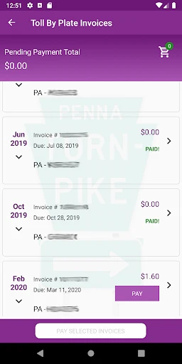 PA Toll Pay screenshot