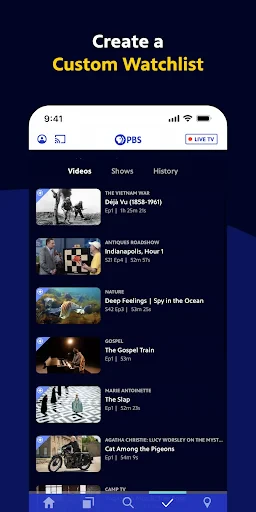 PBS: Watch Live TV Shows screenshot