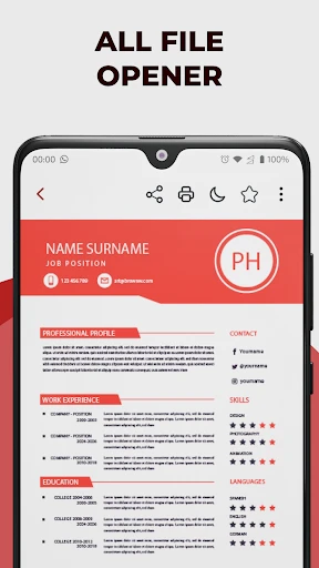 PDF Reader and Photo to PDF screenshot