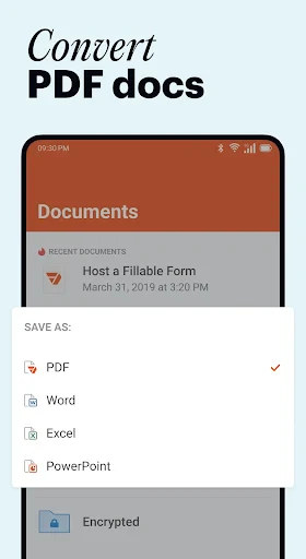 pdfFiller Edit, fill, sign PDF screenshot