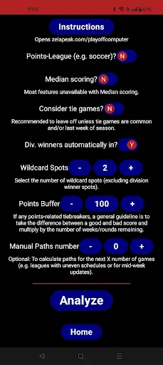 PlayoffComputer screenshot