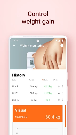 Pregnancy and Due Date Tracker screenshot