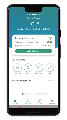 PREMIER Credit Card screenshot