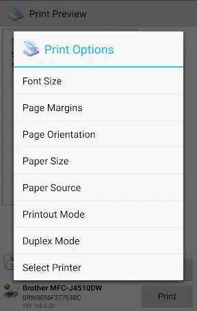 PrinterShare Mobile Print screenshot