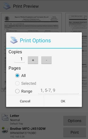 PrinterShare Mobile Print screenshot