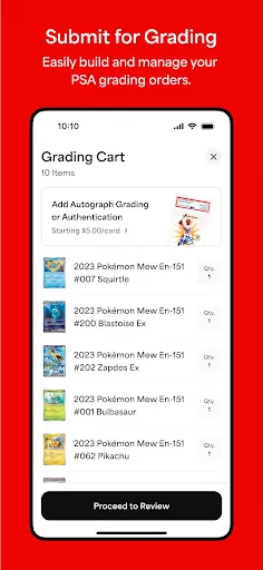 PSA | Card Grading Service screenshot