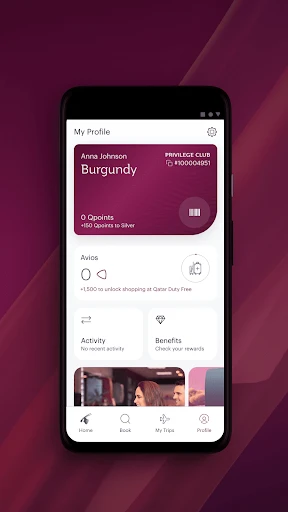 Qatar Airways screenshot