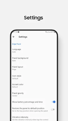 Quick Settings screenshot
