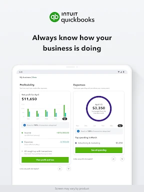 QuickBooks Online Accounting screenshot