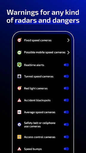 Radarbot Speed Camera Detector screenshot