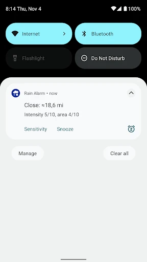 Rain Alarm screenshot