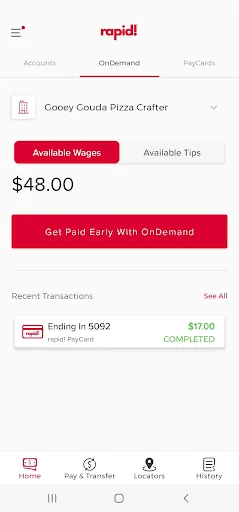 rapid! Pay screenshot