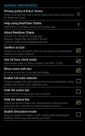 Realtime Charts for Torque Pro screenshot