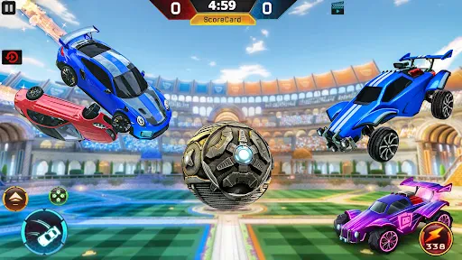 Rocket Car Soccer League Games screenshot