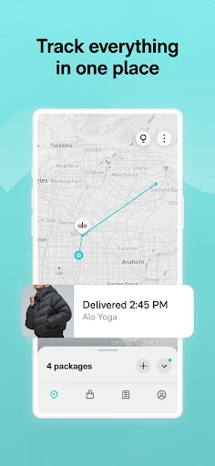 Route: Package Tracker screenshot