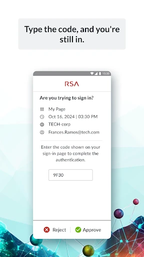 RSA Authenticator (SecurID) screenshot