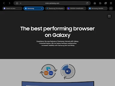 Samsung Internet Browser screenshot