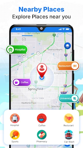 Satellite Map Live Earth View screenshot