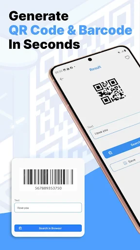 Scan, Create: QR Code, Barcode screenshot