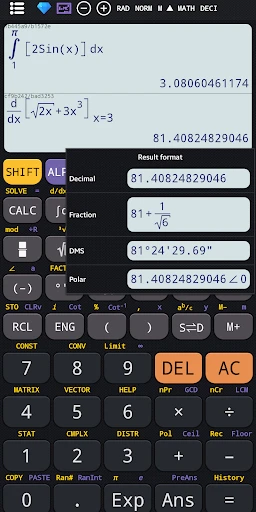 Scientific calculator plus 991 screenshot